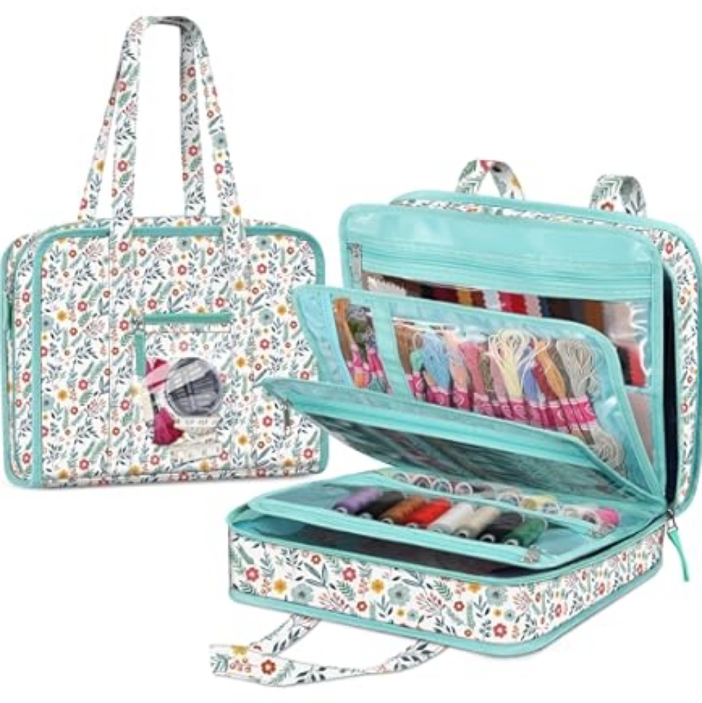 Sewing and Craft Supplies Storage Tote, Large Capacity Travel